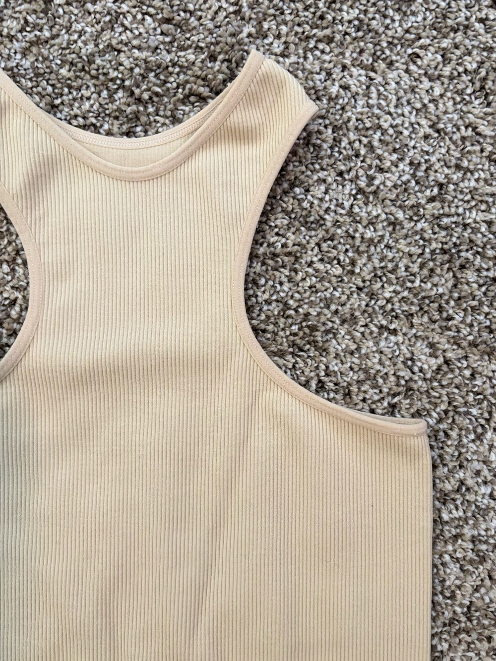 Ribbed Racerback Crop Top - Picture 3 of 4